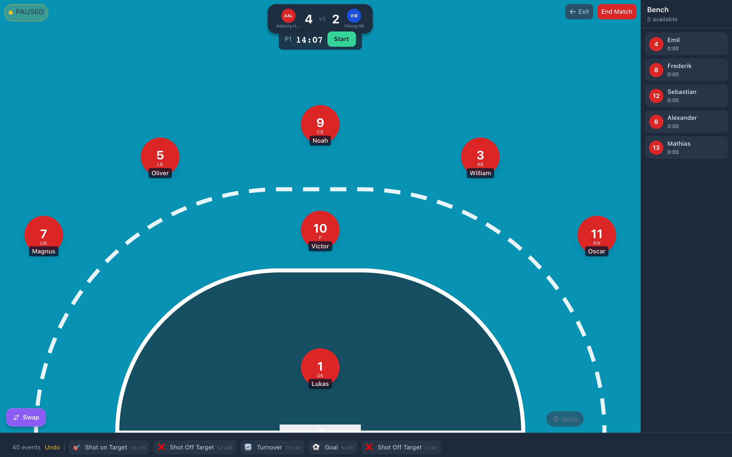 Interactive court tracking